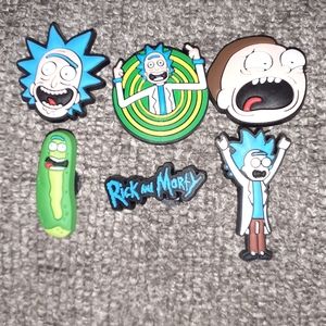 Rick & Morty shoe charms for Crocs. NWOT